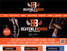 Tablet Screenshot of heavenlybodiesfitnessclub.com